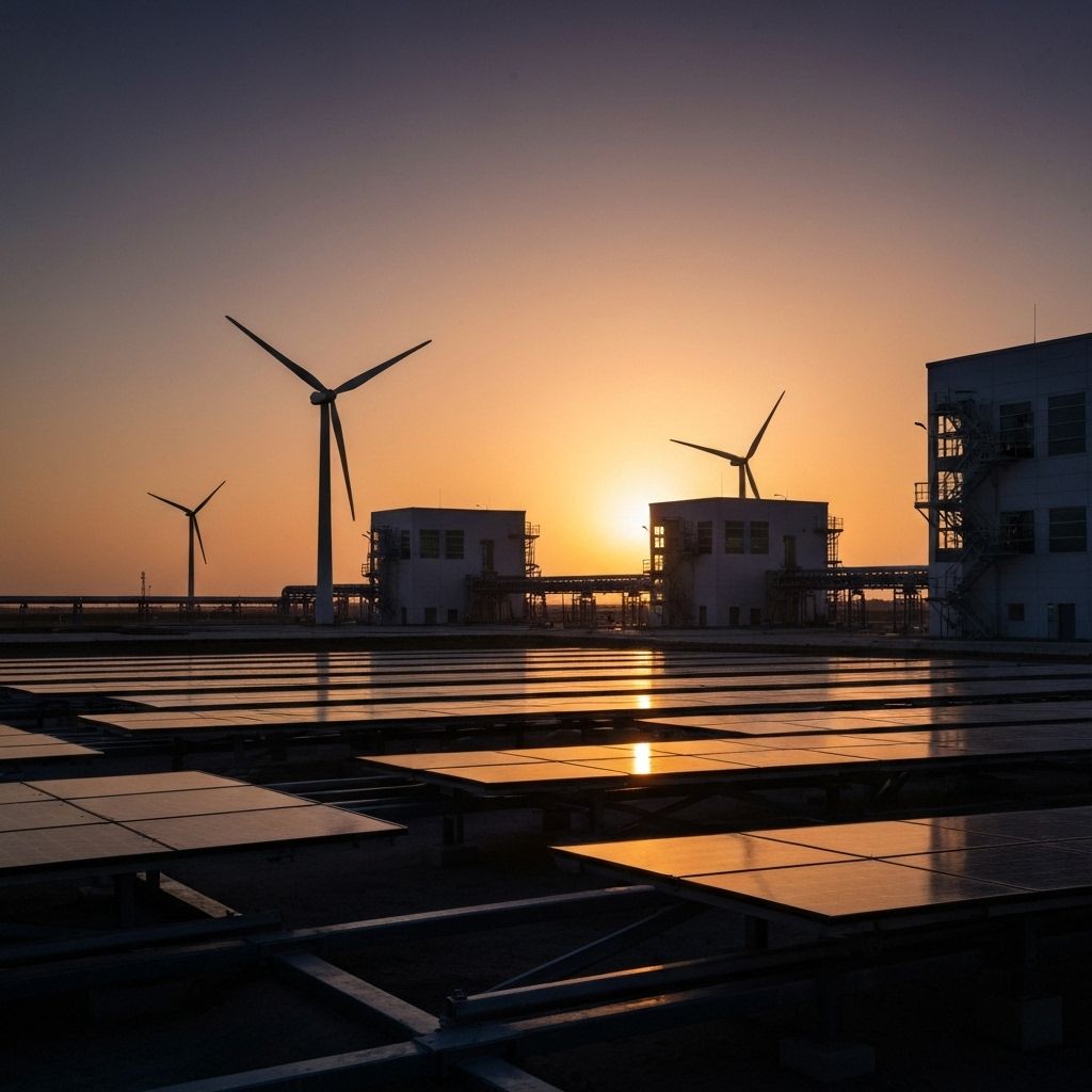 Industrial facility representing carbon footprint tracking in the UAE